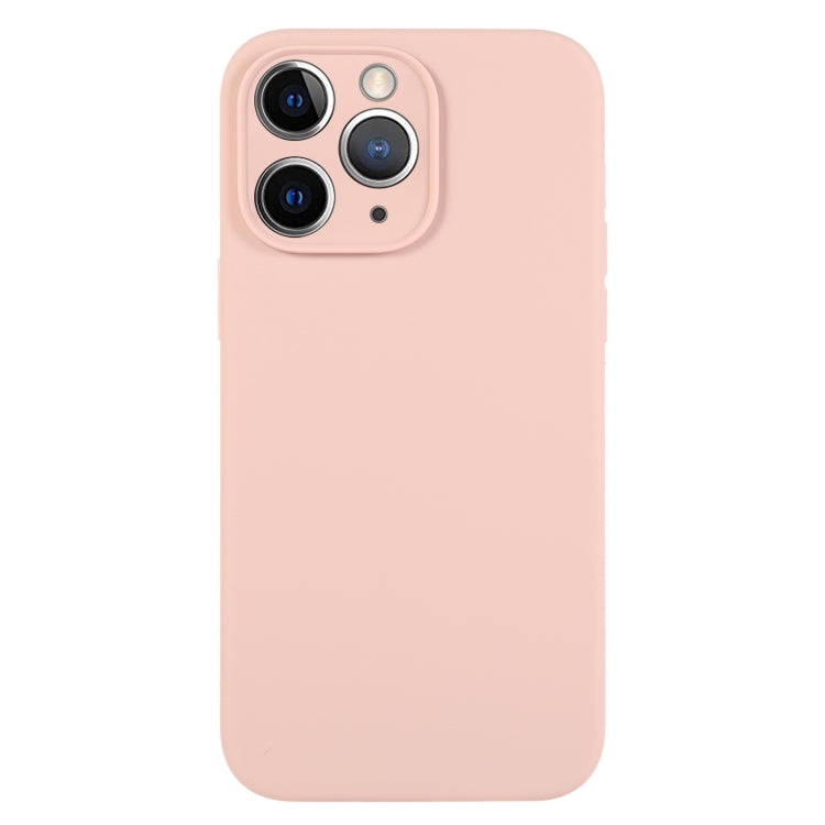 جراب هاتف من السيليكون السائل بلون نقي ومسام دقيقة، مناسب لهاتف iPhone 11 Pro Max