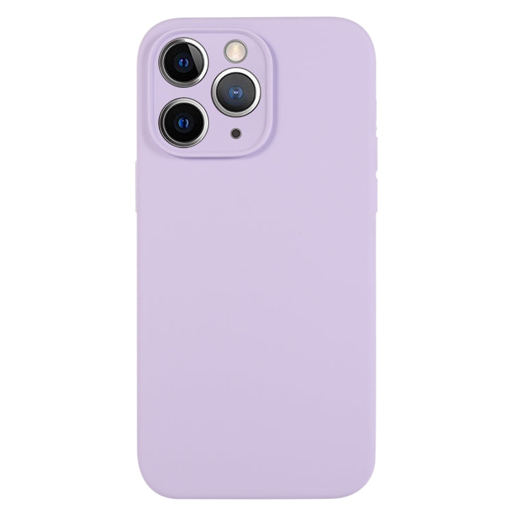جراب هاتف من السيليكون السائل بلون نقي ومسام دقيقة، مناسب لهاتف iPhone 11 Pro Max