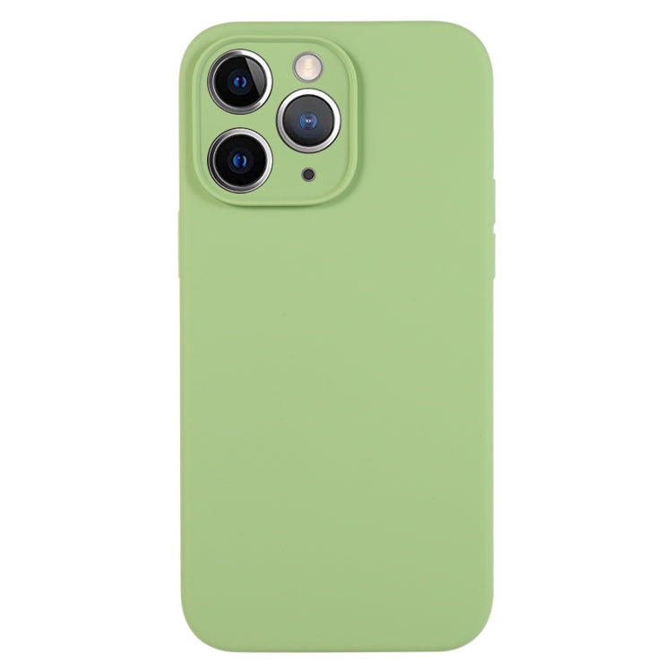 جراب هاتف من السيليكون السائل بلون نقي ومسام دقيقة، مناسب لهاتف iPhone 11 Pro Max