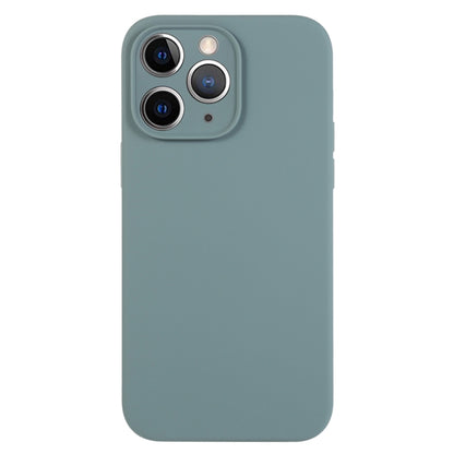 جراب هاتف من السيليكون السائل بلون نقي ومسام دقيقة، مناسب لهاتف iPhone 11 Pro Max