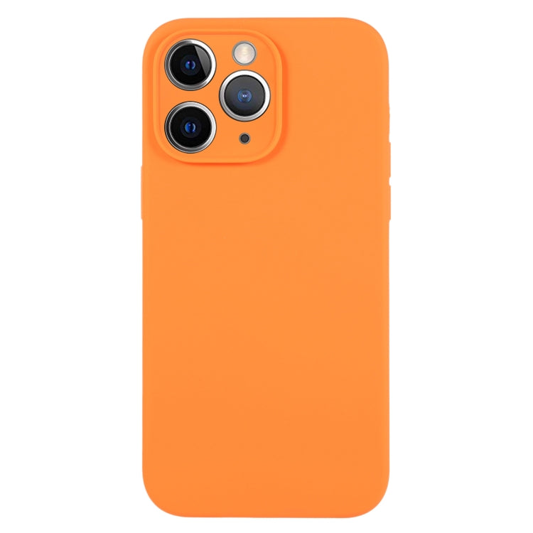 جراب هاتف من السيليكون السائل بلون نقي ومسام دقيقة، مناسب لهاتف iPhone 11 Pro Max