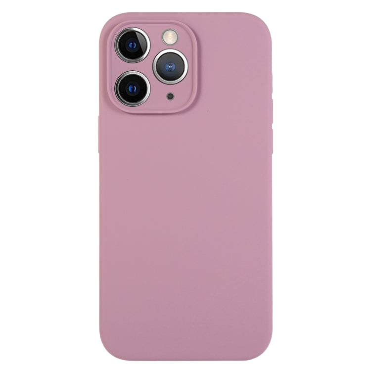 جراب هاتف من السيليكون السائل بلون نقي ومسام دقيقة، مناسب لهاتف iPhone 11 Pro Max