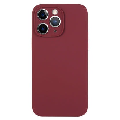 جراب هاتف من السيليكون السائل بلون نقي ومسام دقيقة، مناسب لهاتف iPhone 11 Pro Max