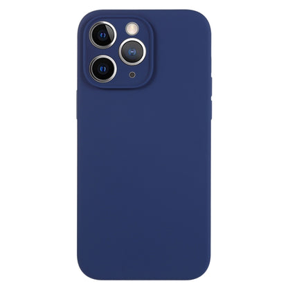 جراب هاتف من السيليكون السائل بلون نقي ومسام دقيقة، مناسب لهاتف iPhone 11 Pro Max