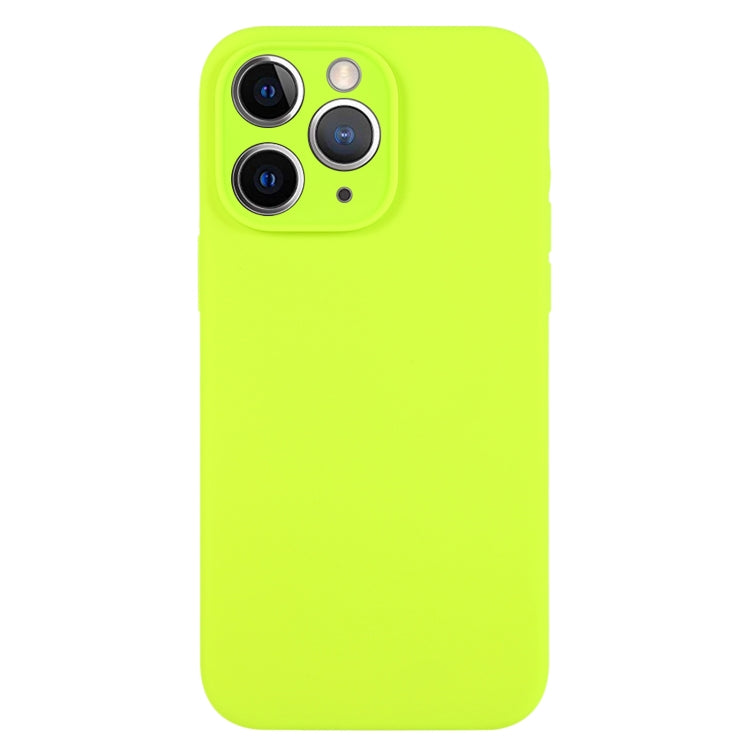 جراب هاتف من السيليكون السائل بلون نقي ومسام دقيقة، مناسب لهاتف iPhone 11 Pro Max
