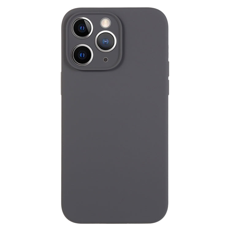 جراب هاتف من السيليكون السائل بلون نقي ومسام دقيقة، مناسب لهاتف iPhone 11 Pro Max