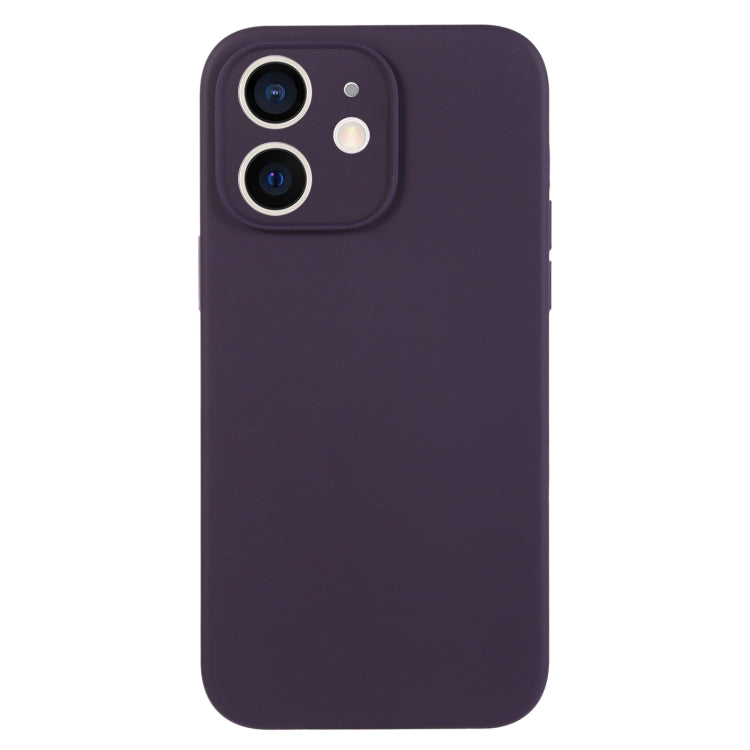 جراب هاتف من السيليكون السائل بلون نقي بمسام دقيقة، مناسب لهاتف iPhone 11