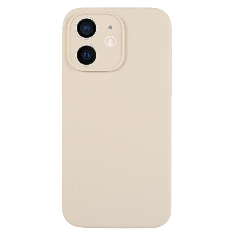 جراب هاتف من السيليكون السائل بلون نقي بمسام دقيقة، مناسب لهاتف iPhone 11