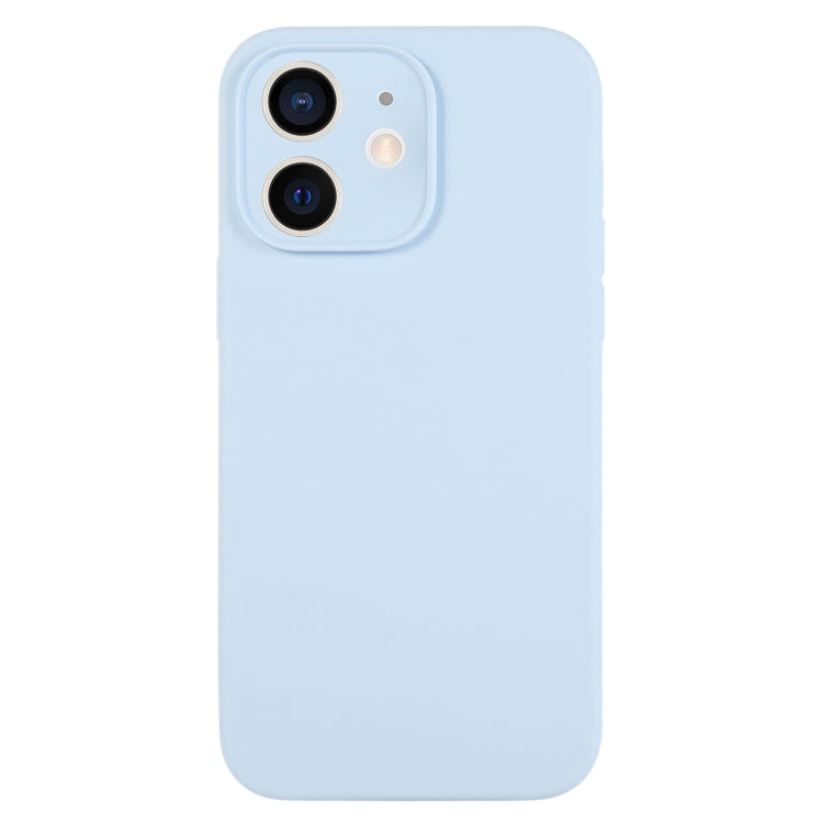 جراب هاتف من السيليكون السائل بلون نقي بمسام دقيقة، مناسب لهاتف iPhone 11