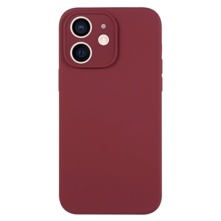 جراب هاتف من السيليكون السائل بلون نقي بمسام دقيقة، مناسب لهاتف iPhone 11