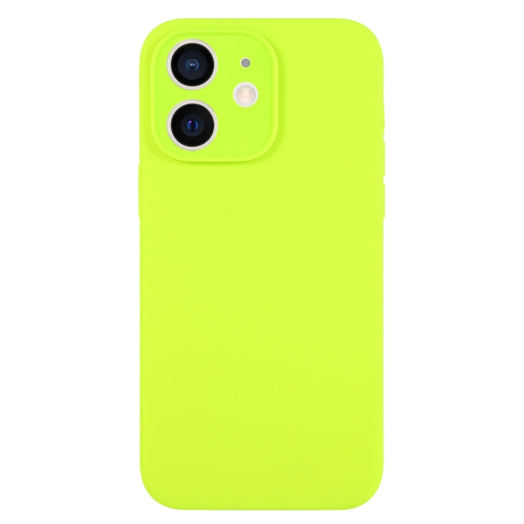 جراب هاتف من السيليكون السائل بلون نقي بمسام دقيقة، مناسب لهاتف iPhone 11