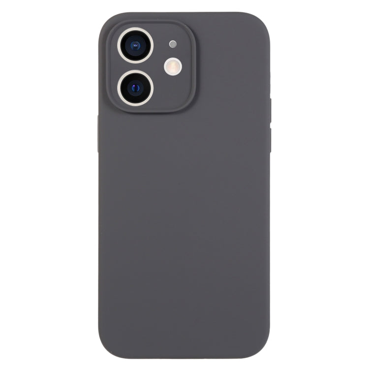 جراب هاتف من السيليكون السائل بلون نقي بمسام دقيقة، مناسب لهاتف iPhone 11
