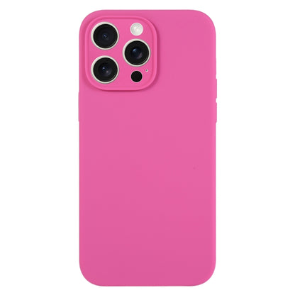 جراب هاتف من السيليكون السائل بلون نقي ومسام دقيقة، لهاتف iPhone 16 Pro Max