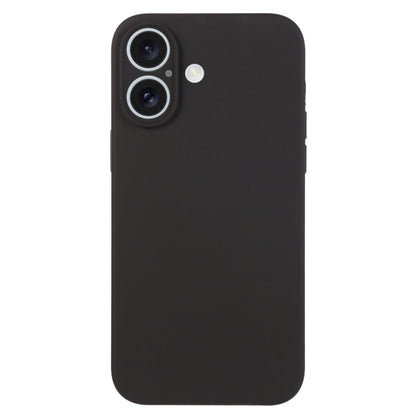جراب هاتف من السيليكون السائل بلون نقي ومسام دقيقة، مناسب لهاتف iPhone 16