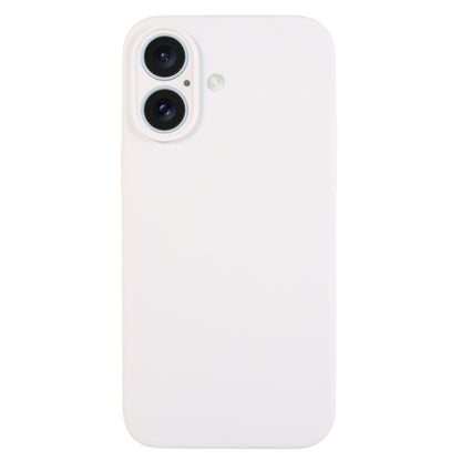 جراب هاتف من السيليكون السائل بلون نقي ومسام دقيقة، مناسب لهاتف iPhone 16