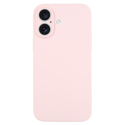 جراب هاتف من السيليكون السائل بلون نقي ومسام دقيقة، مناسب لهاتف iPhone 16