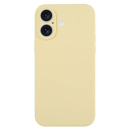 جراب هاتف من السيليكون السائل بلون نقي ومسام دقيقة، مناسب لهاتف iPhone 16