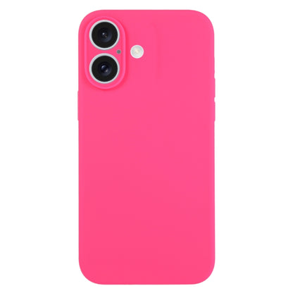 جراب هاتف من السيليكون السائل بلون نقي ومسام دقيقة، مناسب لهاتف iPhone 16