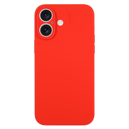 جراب هاتف من السيليكون السائل بلون نقي ومسام دقيقة، مناسب لهاتف iPhone 16