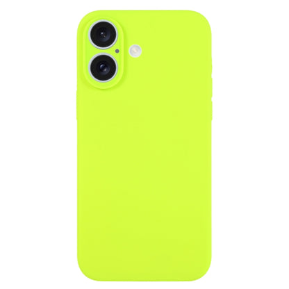 جراب هاتف من السيليكون السائل بلون نقي ومسام دقيقة، مناسب لهاتف iPhone 16
