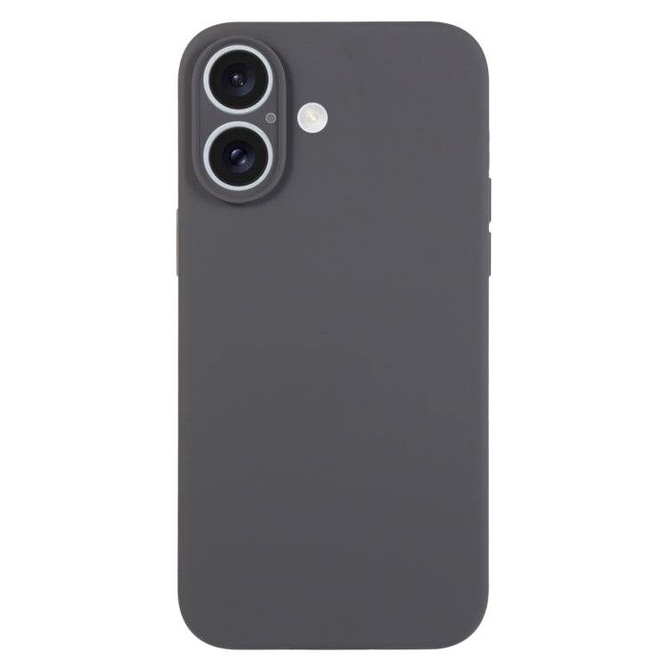 جراب هاتف من السيليكون السائل بلون نقي ومسام دقيقة، مناسب لهاتف iPhone 16