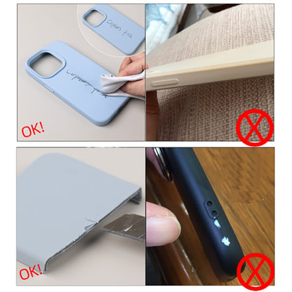 جراب هاتف من السيليكون السائل بلون نقي ومسام دقيقة، مناسب لهاتف iPhone 11 Pro Max