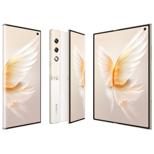 هاتف Honor V Purse 5G، بصمة جانبية، 7.71 بوصة + 6.45 بوصة MagicOS 7.2، معالج Qualcomm Snapdragon 778G ثماني النواة، شبكة: 5G، OTG، NFC، لا يدعم Google Play، 16 جيجابايت + 256 جيجابايت، 16 جيجابايت + 512 جيجابايت