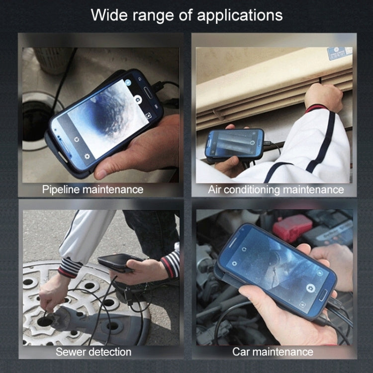 AN100 3 in 1 IP67 Waterproof USB-C / Type-C + Micro USB + USB HD Endoscope Snake Tube Inspection Camera for Parts of OTG Function Android Mobile Phone, with 6 LEDs