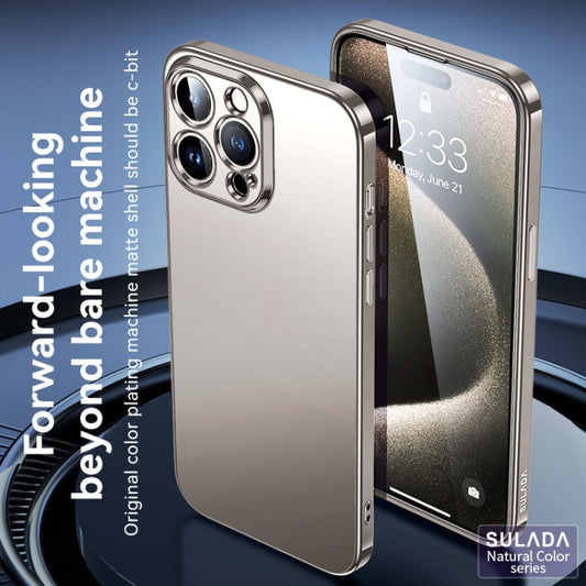 جراب هاتف SULADA مطلي بالكهرباء من مادة TPU، مناسب لأجهزة iPhone 15 Pro Max وiPhone 15 Pro وiPhone 15 Plus وiPhone 15