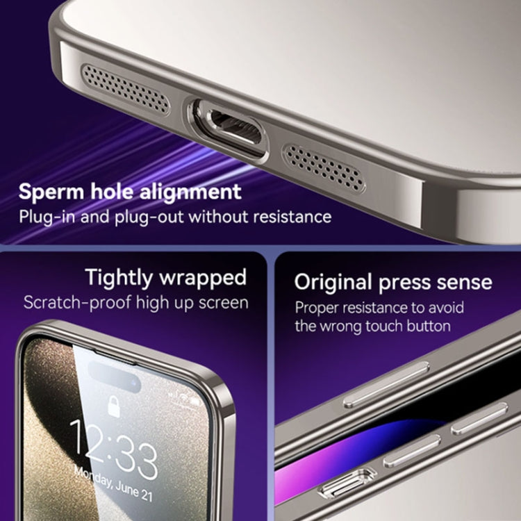 جراب هاتف SULADA مطلي بالكهرباء من مادة TPU، مناسب لأجهزة iPhone 15 Pro Max وiPhone 15 Pro وiPhone 15 Plus وiPhone 15