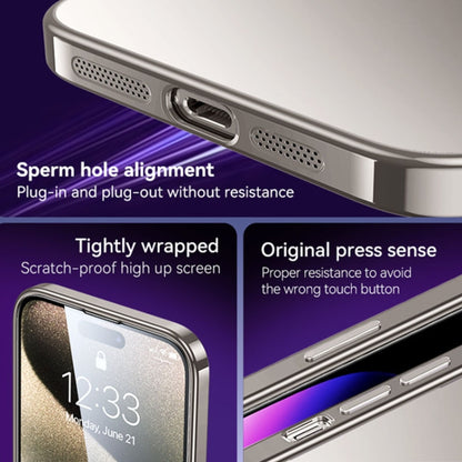 جراب هاتف SULADA مطلي بالكهرباء من مادة TPU، مناسب لأجهزة iPhone 15 Pro Max وiPhone 15 Pro وiPhone 15 Plus وiPhone 15