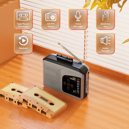 Ezcap 234 Cassette Tape to MP3 Converter AM / FM Radio TF Card Audio Capture Card