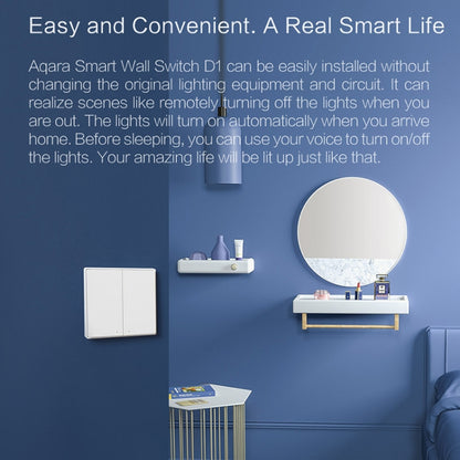 Original Xiaomi Aqara Smart Wall Switch D1,, Single FireWire Single Button Version, Single FireWire Double Button Version, Single FireWire Three Button Version, Zero FireWire Single Button Version, Zero FireWire Double Button Version�������������������...