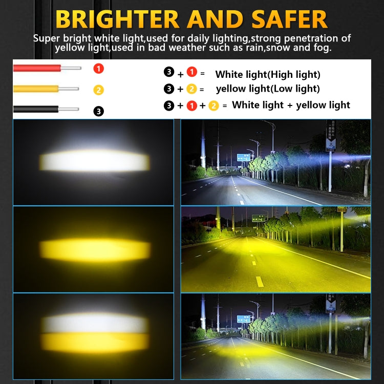 S19 IP68 Waterproof Motorcycle Spotlight