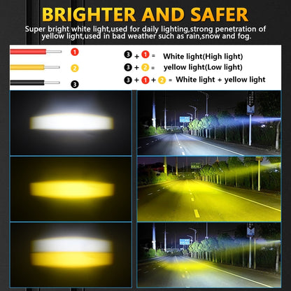 S19 IP68 Waterproof Motorcycle Spotlight