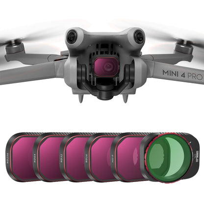 For DJI Mini 4 Pro STARTRC Drone Lens Filter, ND16/64/256, Adjustable CPL, Adjustable UV, CPL ND8/16/32/64/256, CPL UV ND8/16/32/64