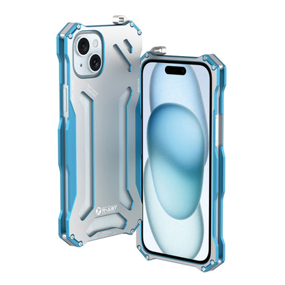 جراب هاتف معدني مقاوم للصدمات RJ17 من R-JUST، مناسب لأجهزة iPhone 15 Pro Max وiPhone 15 Pro وiPhone 15 Plus وiPhone 15