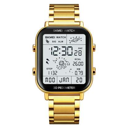 SKMEI 1888 Multifunctional Men 30M Waterproof Sports Stainless Steel Digital Wrist Watch