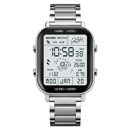 SKMEI 1888 Multifunctional Men 30M Waterproof Sports Stainless Steel Digital Wrist Watch