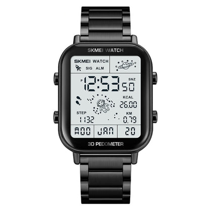 SKMEI 1888 Multifunctional Men 30M Waterproof Sports Stainless Steel Digital Wrist Watch