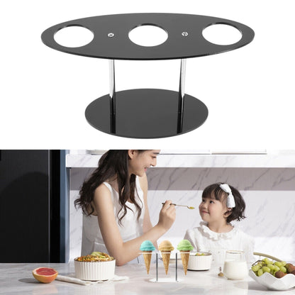 YX035 Acrylic Ice Cream Cone Rack Ice Cream Display Stand