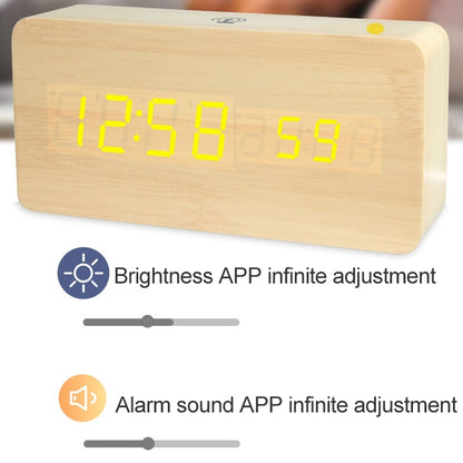 ساعة منبه ذكية LT-1035 مزودة بشاشة LED وتطبيق رقمي