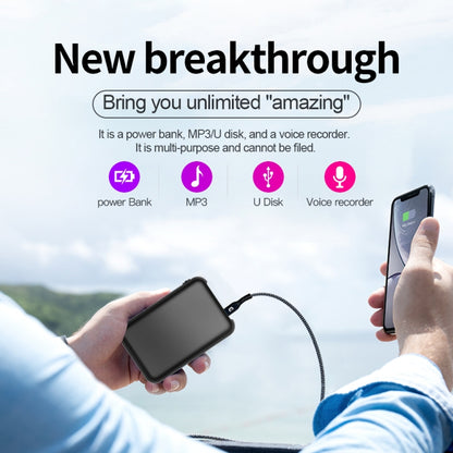 JNN Q75 Magnetic Power Bank Smart Voice Recorder