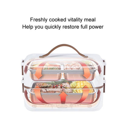 Multi Functional Microwave Oven With Plug-in Electric Cooking Electric Lunch Box, White Single Layer, White Double Layer, Three Layers Of White