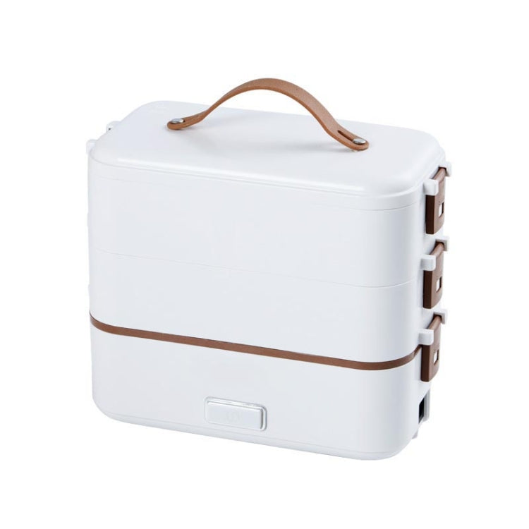 Multi Functional Microwave Oven With Plug-in Electric Cooking Electric Lunch Box, White Single Layer, White Double Layer, Three Layers Of White