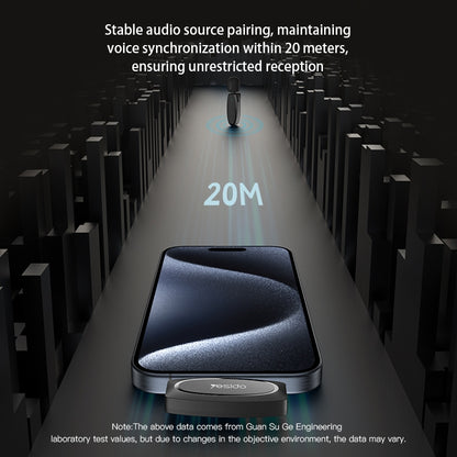 YESIDO KR12 Low-latency Wireless Lavalier Microphone with 8 Pin Receiver