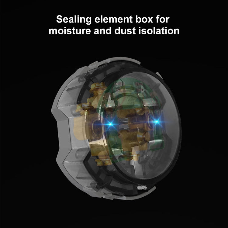 86mm Round LED Tempered Glass Switch Panel, Gray Round Glass