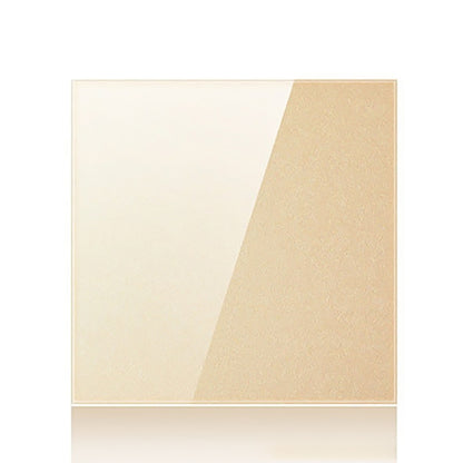 86mm Round LED Tempered Glass Switch Panel, Gold Round Glass