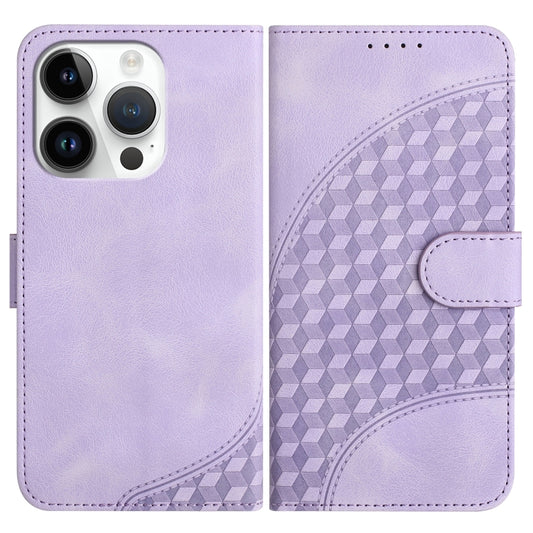 YX0060 Elephant Head Embossed Phone Leather Case with Lanyard, For iPhone 15 Pro, For iPhone 15 Plus, For iPhone 15