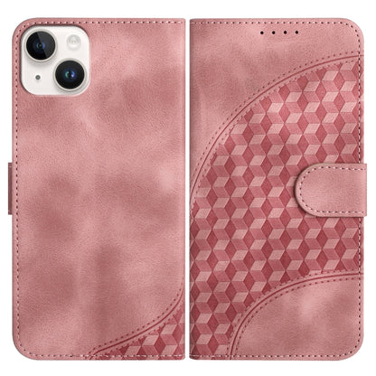 جراب هاتف جلدي منقوش برأس فيل YX0060 مع حبل، مناسب لأجهزة iPhone 16 Pro وiPhone 16 Plus وiPhone 16 وiPhone 15 Pro Max وiPhone 15 Pro وiPhone 15 Plus